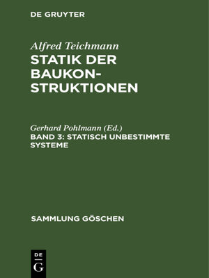 cover image of Statisch unbestimmte Systeme